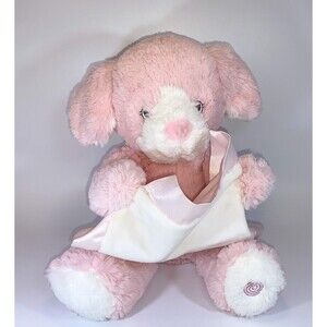 Gund Peek A Boo Puppy Talking Animated Plush Dog 10" Tested Working Baby Toy